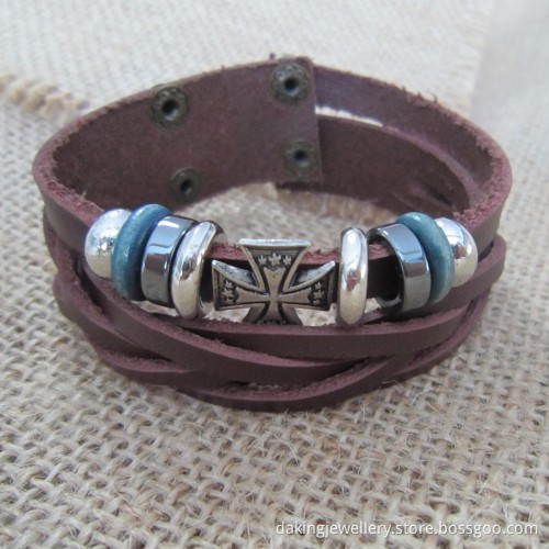 Itian Mens Leather Bracelets (BR121083)